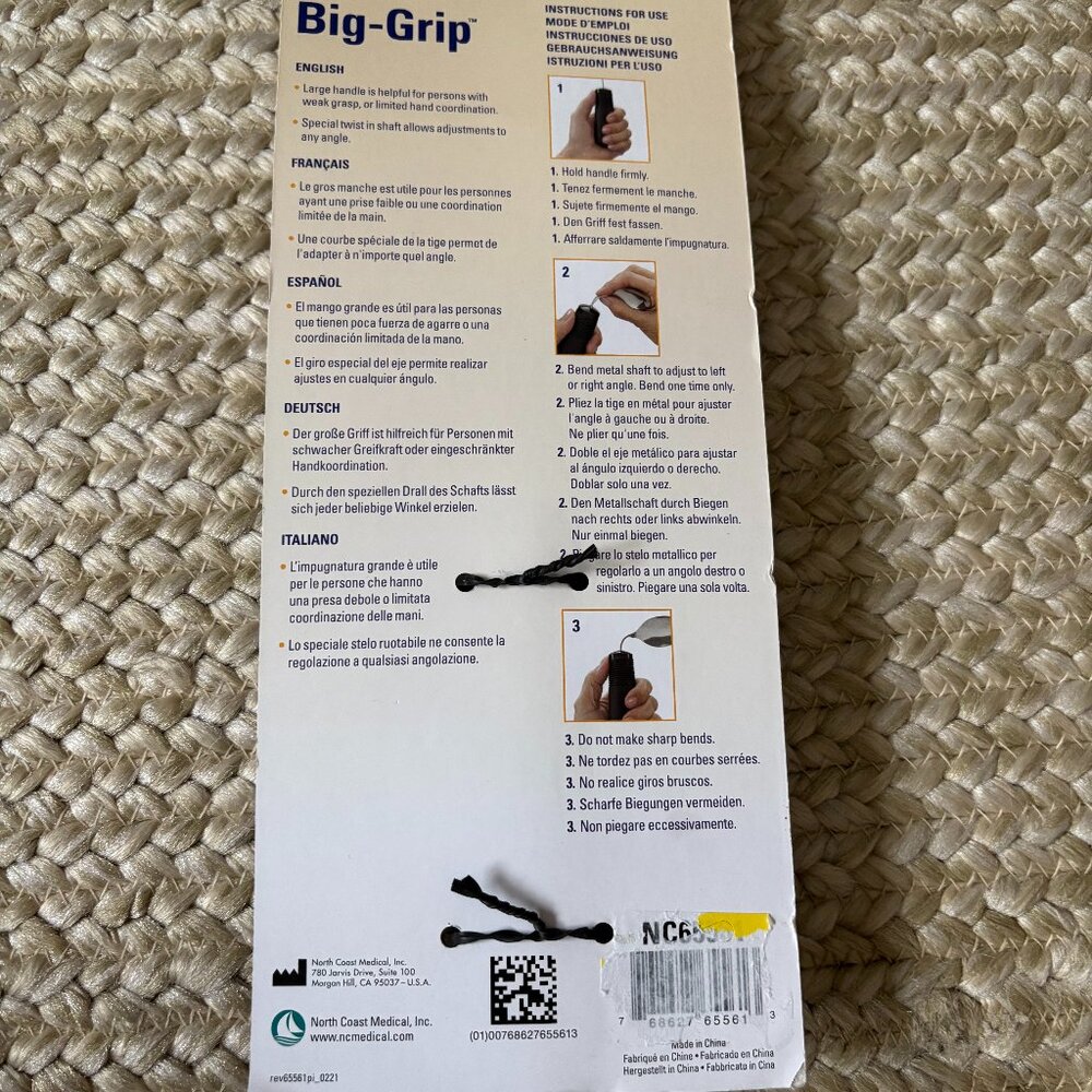 Norco Big-Grip Bendable Weighted Table Spoon Adaptive Utensil Non-Slip New - Picture 2 of 2